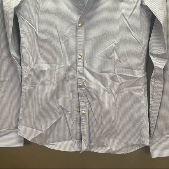 COPY - Armani Exchange blue pinstripe button down collared business professiona… - Picture 8 of 12